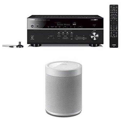 야마하 Yamaha Audio Yamaha RX-V685BL 7.2-Channel 4K Ultra HD AV Receiver with Wi-Fi Bluetooth and Wireless Speaker. Works with Alexa