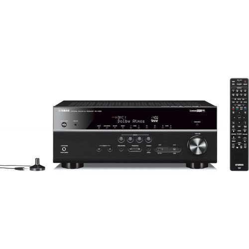 야마하 Yamaha Audio Yamaha RX-V685BL 7.2-Channel 4K Ultra HD AV Receiver with Wi-Fi Bluetooth and Wireless Speaker. Works with Alexa