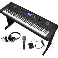 Yamaha DGX660 Bundle with Furniture Stand, Headphones, Microphone and Sustain Pedal