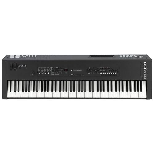 야마하 Yamaha MX88 Full-Size 88 Key Graded Hammer Standard Synthesizer Controller with 1000+ MOTIF XS Sounds, VCM FX Engine, Bundled Software with Keyboard Stand, Keyboard Cover, Headphon