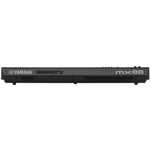 야마하 Yamaha MX88 Full-Size 88 Key Graded Hammer Standard Synthesizer Controller with 1000+ MOTIF XS Sounds, VCM FX Engine, Bundled Software with Universal Sustain Pedal, 2 MIDI Cables a