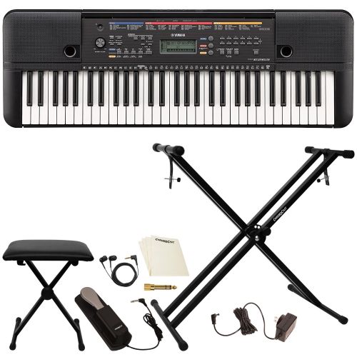 야마하 Yamaha PSRE263 61-Key Portable Keyboard with Accessories