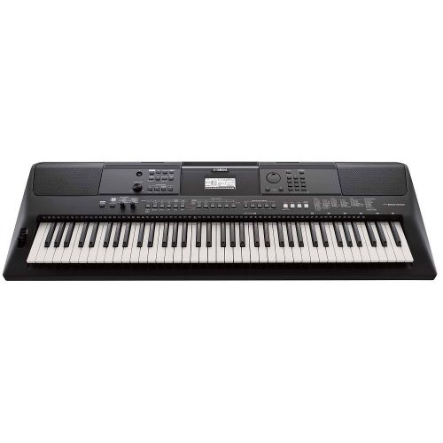 야마하 Yamaha PSREW410 76-key Portable Keyboard with Power Adapter, Knox Double X Keyboard Stand & Bench