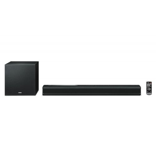 야마하 Yamaha YAS-706 MusicCast Wireless Multiroom Sound Bar, Black + Yamaha MusicCast WX-010 Wireless Speaker (White) Bundle