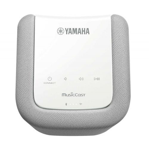 야마하 Yamaha YAS-706 MusicCast Wireless Multiroom Sound Bar, Black + Yamaha MusicCast WX-010 Wireless Speaker (White) Bundle