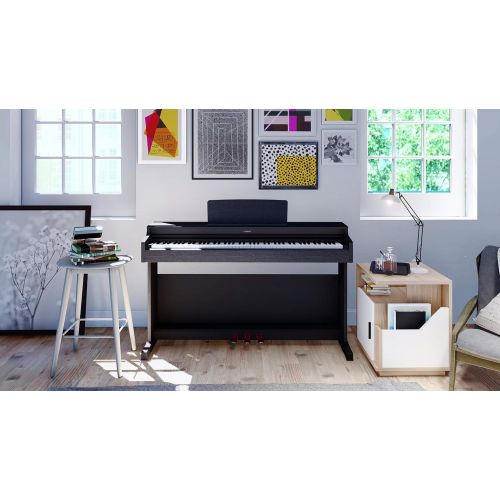야마하 Yamaha Arius YDP162B Traditional Console Digital Piano with Bench, Black Walnut
