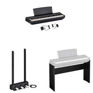 Yamaha P125 88-Key Weighted Action Digital Piano with Power Supply and Sustain Pedal, Black