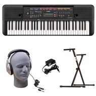 Yamaha PSR-E263 PKY 61-Key Keyboard Pack with Headphones, Power Supply, Secure Bolt-On Stand