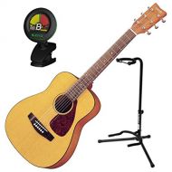 Yamaha JR1 34 Scale Mini Folk Guitar wGuitar Stand and Tuner