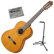 Yamaha CG122MCH Solid Cedar Top Classical Guitar Bundle wStand and Cloth