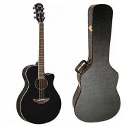 Yamaha APX600BL Thinline Acoustic-Electric Guitar (Black) with Hardshell Guitar Case