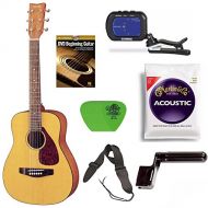 Yamaha JR1 34 Size Acoustic Guitar Bundle with Clip-On Chromatic Tuner, Gig Bag, Guitar Strings, String Winder, Guitar Strap, Picks and Beginners Learning Guitar DVD