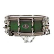 Yamaha LNS-1455EWS 14-Inch Live Custom Snare Drum, Emerald Shadow Sunburst