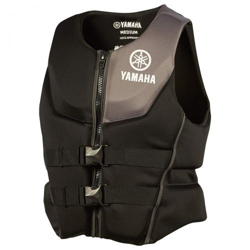  Yamaha Outboards OEM Yamaha Mens Neoprene 2-Buckle PFD Life Jacket Vest (Black,XX-Large)