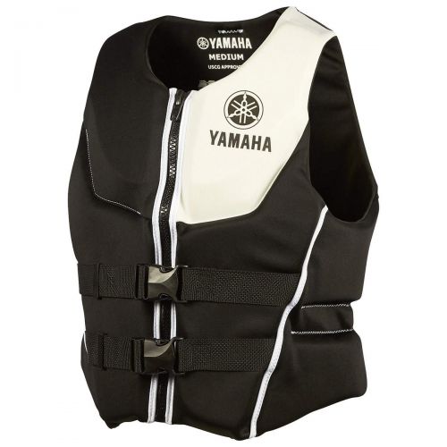  Yamaha Outboards OEM Yamaha Mens Neoprene 2-Buckle PFD Life Jacket Vest (White,XX-Large)