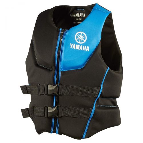  Yamaha Outboards OEM Yamaha Mens Neoprene 2-Buckle PFD Life Jacket Vest (Blue,X-Large)