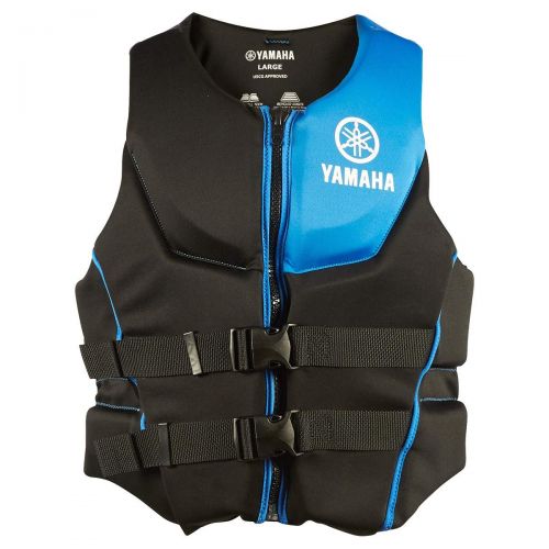  Yamaha Outboards OEM Yamaha Mens Neoprene 2-Buckle PFD Life Jacket Vest (Blue,X-Large)