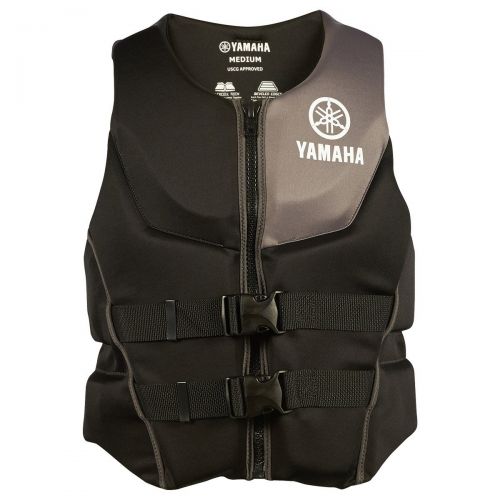  Yamaha Outboards OEM Yamaha Mens Neoprene 2-Buckle PFD Life Jacket Vest (Black,X-Large)