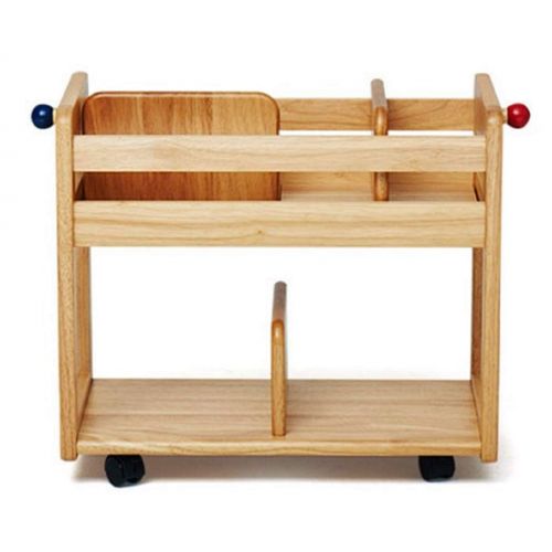  Yamatoya Buono Amice Book Wagon Kids Bookshelf with Wheel