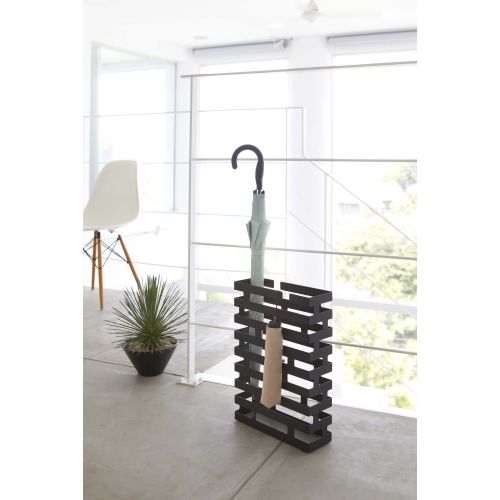  YAMAZAKI home 2361 3.9 x 11.8 in. Brick Umbrella Stand Wide - Black