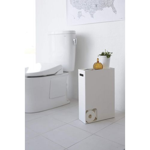  YAMAZAKI home Plate Toilet Paper Stocker  Bathroom Storage Organizer Dispenser