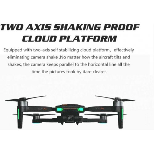  Yamix GD91 Pro 4K GPS Drone, 2 Axis Brushless Quadcopter 2 Axis Brushless Folding Aerial Photography Camera Drone Gesture Sensing Aircraft with Storage Bag
