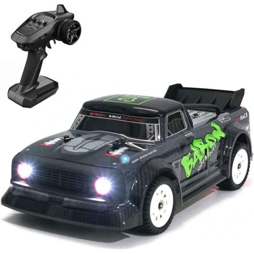  Yamix 1:16 Remote Control Racing Car with Headlamp, 30+KMH 2.4G 4CH 4WD RC Car Electric Drifting Car - RTR Version