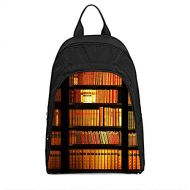 YanNanKe Custom Retro Casual Backpack Travel Daypack Gift School Bag, Bookshelf