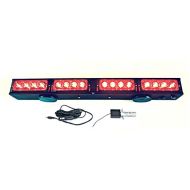 YanTech USA 21.5 Wireless LED Tow Light Bar with Red Stop/Tail/Turn Signal LEDs, High Power Magnetic Base and 4pin Round Transmitter