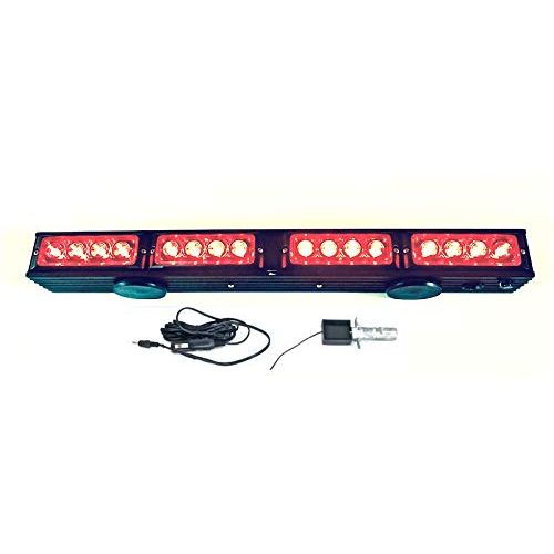  YanTech USA 21.5 Wireless LED Tow Light Bar with Red Stop/Tail/Turn Signal LEDs, High Power Magnetic Base and 4pin Round Transmitter