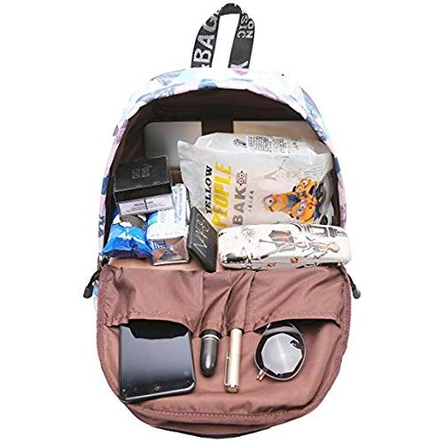  Yanaier Backpack for Teen Women Cute Canvas Daypack Casual Travel School Bookbag