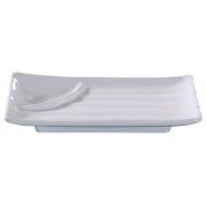 Yanco OK-210 Osaka-1 Divided Plate, Rectangular, 9.75 Length, 6.25 Width, Melamine, White Color, Pack of 24