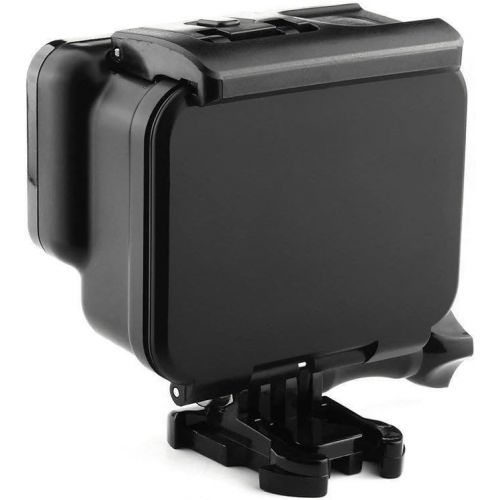  Yangers Wasserdichte Schutzhuelle Gehause Zubehoer fuer GoPro Hero 7 Black Modell 6 5 Action-Kamera, Silikon-Unterwasserschutz-Kafigabdeckung mit hinterer Tuer-Touchscreen