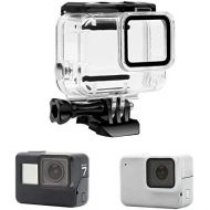 [아마존베스트]Yangers Waterproof Case Cover Accessories for GoPro Hero 7 Silver/White Model Action Camera Silicone Underwater Cage Cover