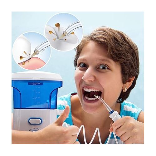  Yaomiao Replacement Tips Compatible with Waterpik 2 Colors Periodontal Tips Dental Water Flosser Tips Replacement Tips Water Flossers (Like WP-100) and Other Oral Irrigators (4 Pieces)