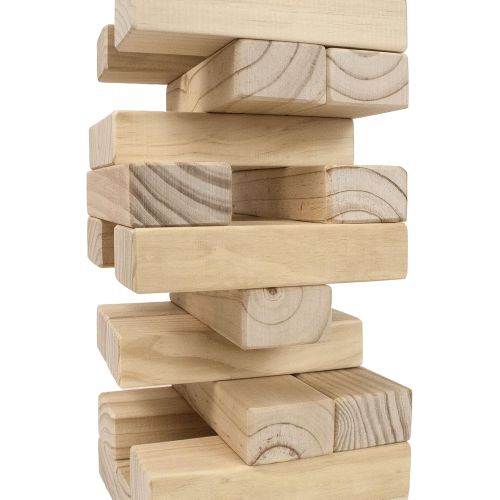  [아마존 핫딜] [아마존핫딜]Yard Games Giant Tumbling Timbers with Carrying Case | Starts at 2.5-Feet Tall and Builds to Over 4-Feet | Made with Premium Pine Wood