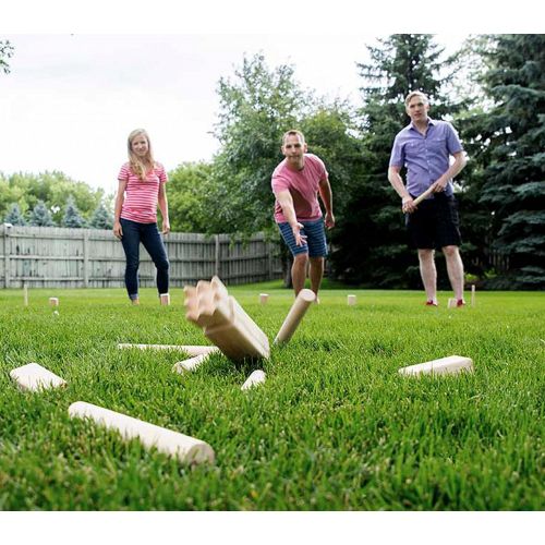  [아마존핫딜][아마존 핫딜] Yard Games Kubb Premium Size Outdoor Tossing Game with Carrying Case, Instructions, and Boundary Markers