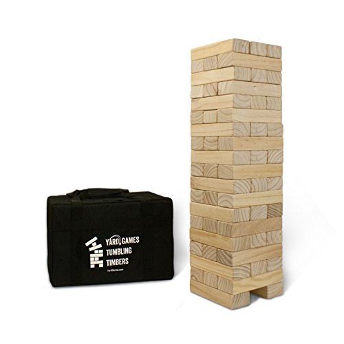  [아마존베스트]Yard Games Giant Tumbling Timbers with carrying case starts at 2.5-feet tall and builds to 5-feet