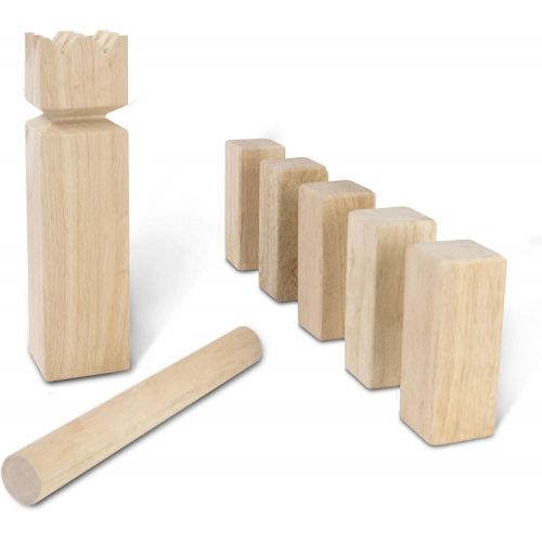  [아마존베스트]Yard Games Kubb Premium Size Outdoor Tossing Game with Carrying Case, Instructions, and Boundary Markers