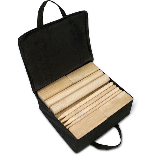  [아마존베스트]Yard Games Kubb Premium Size Outdoor Tossing Game with Carrying Case, Instructions, and Boundary Markers