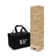 [아마존베스트]Yard Games Large Tumbling Timbers with Carrying Case | Starts at 2-Feet Tall and Builds to Over 4-Feet | Made with Premium Pine Wood