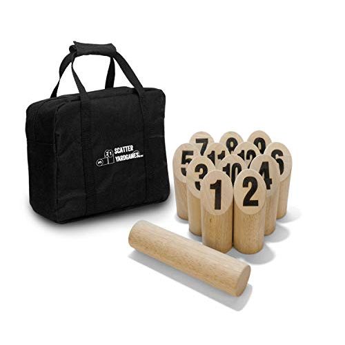  [아마존베스트]Yard Games Scatter Number Block Tossing Game with Durable Carrying Case and Heat Burned-in Numbers