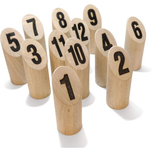  Yard Games Scatter Number Block Tossing Game with Durable Carrying Case and Heat Burned-in Numbers