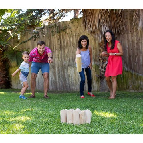  Yard Games Scatter Number Block Tossing Game with Durable Carrying Case and Heat Burned-in Numbers