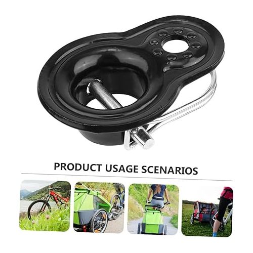  Yardwe 2 Sets Child pet Mount Accessories Hook up Connector Carrier Steel Tractor Baby Stroller Adapter