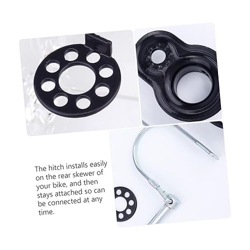  Yardwe 2 Sets Child pet Mount Accessories Hook up Connector Carrier Steel Tractor Baby Stroller Adapter