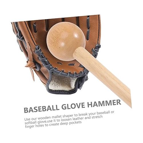  Yardwe 4pcs Youth Catchers Glove Mallet Gloves in a Bottle Softball Gloves Mallet for Men Mitt Mallet Baseball Sliding Mitt Youth Glove Oil Mens Wood Mallet Man Wooden Ornaments Shaping