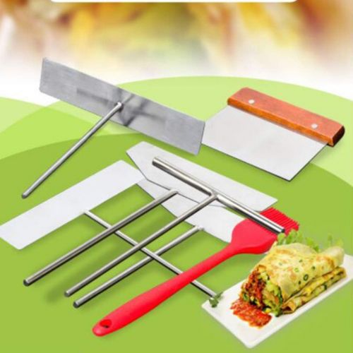  [아마존베스트]Yardwe Crepe Spreader Non-stick Stainless Steel Crepe Spreader Pancake Maker Utensils Batter Spreading Tools for Bakery Home Kitchen- Size L