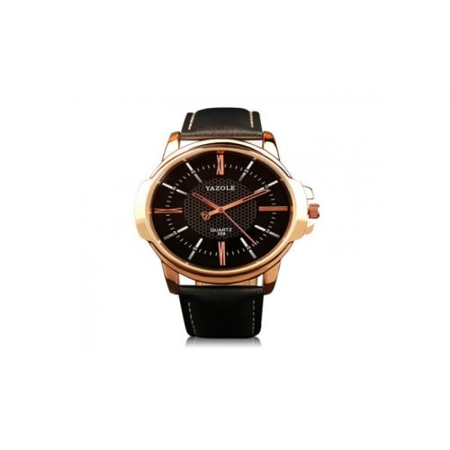  Yazole 358 Rose Gold Wrist Watch Mens Luxury Quartz!