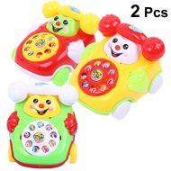 YeahiBaby Kid Chatter Telephone Toys Learning Educational Toys for Kids Gifts 2pcs (Random Color)